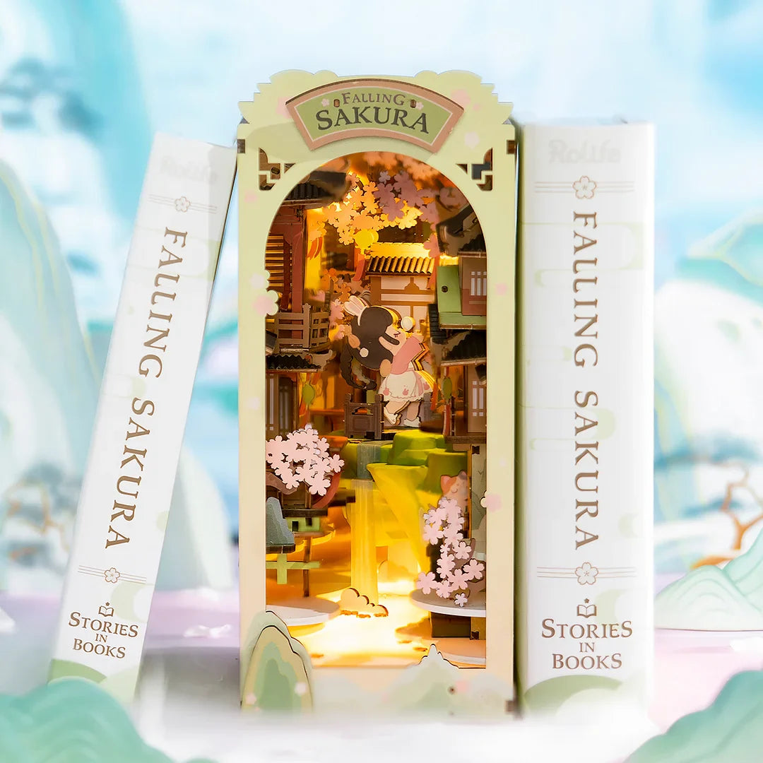 DIY Book Nook kit - Falling Sakura