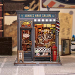Miniature House - John's Hair Salon Figured'Art