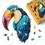 Wooden Puzzle - Colorful Toucan