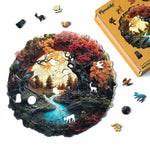 Wooden Puzzle - Autumn River