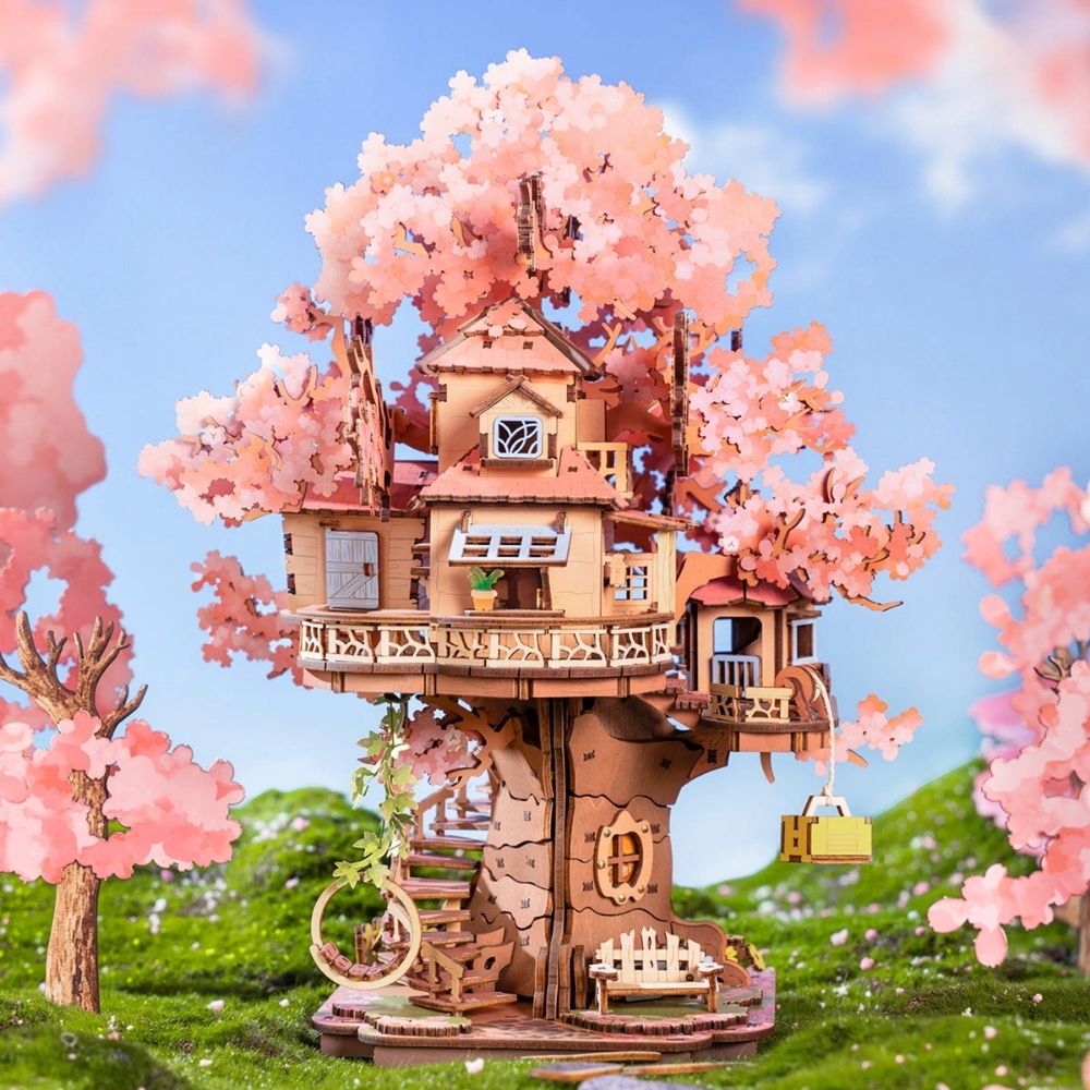 3D Puzzle - Sakura Tree House