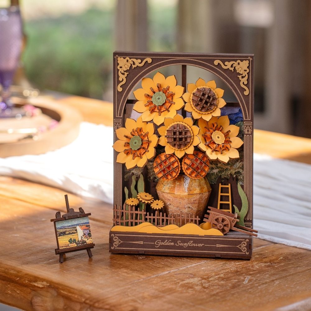 3D Puzzle - Golden Sunflower