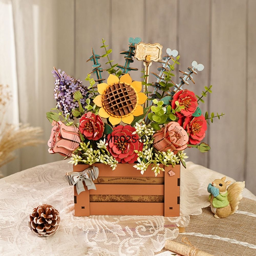 3D Puzzle - Wooden Bloom Box