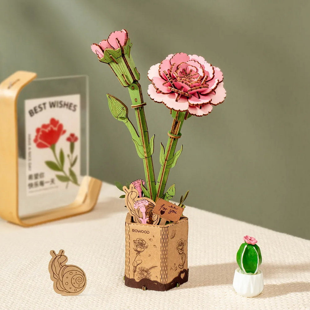 3D Puzzle - Pink Carnation
