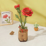 3D Puzzle - Red Carnation