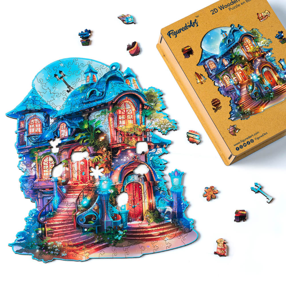 Wooden Puzzle - Enchanted House