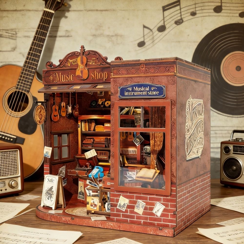Miniature House - Vintage Music Shop